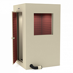 Акустическая кабина IzoRoom Comfort with window Beige Blue