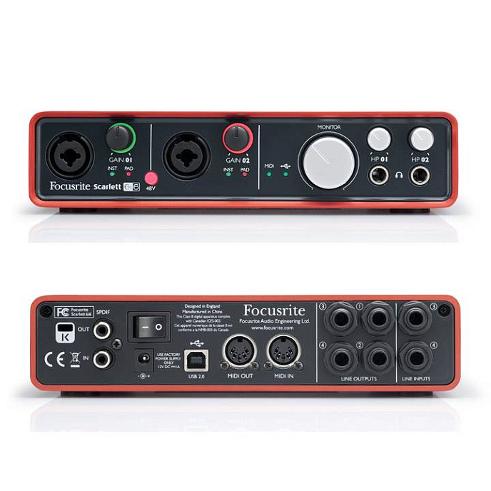 Аудиоинтерфейс FOCUSRITE Scarlett 6i6 2nd Gen - рис.3