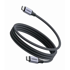 Кабель UGREEN L537 240W Max Magnetic USB-C - USB-C Grey Cosmos 0.5m
