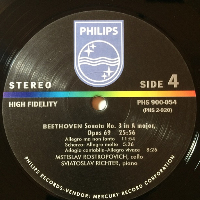 Виниловая пластинка Rostropovich, Richter, Beethoven – Sonatas For Piano and Cello - 2LP - рис.7