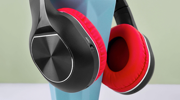 Беспроводные наушники Rombica Mysound BH-17 ANC Red - рис.5