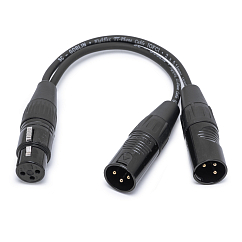 Кабель HeadMade Pro XLR Female - 2XLR Male 0.2m
