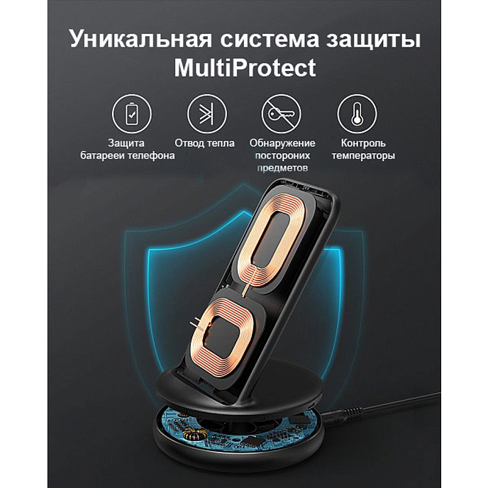 Беспроводная зарядка Anker PowerWave II Stand 15W Black - рис.3