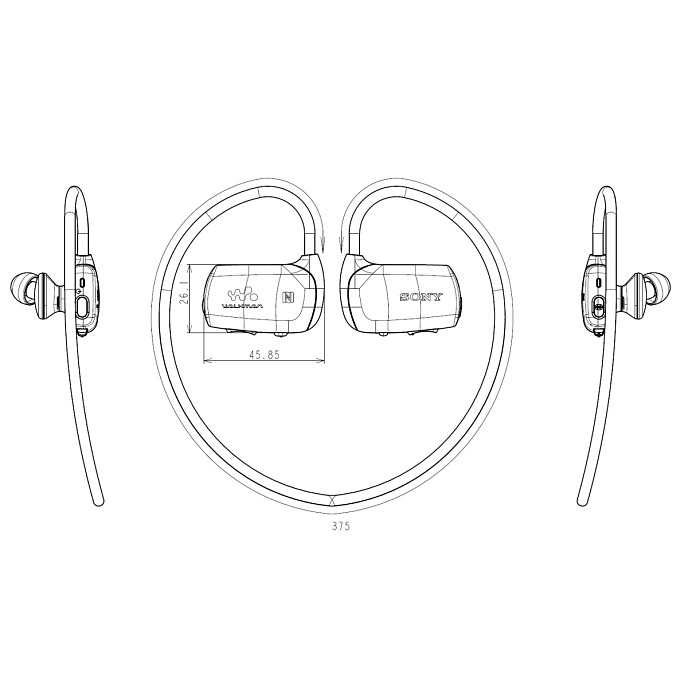 Наушники-плеер Sony NWZ-WS615 Blue - рис.7