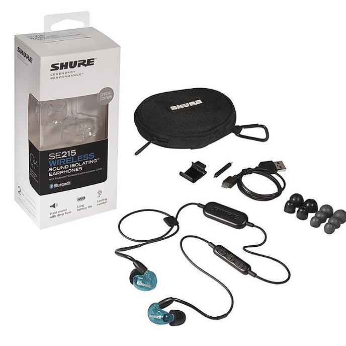 Беспроводные наушники Shure SE215 BT1 Blue - рис.8