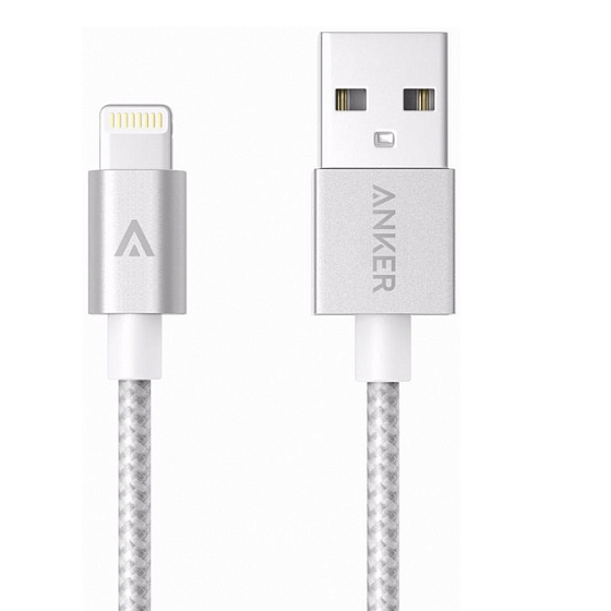 Кабель Anker USB to Lightning 0.9m Silver - рис.0