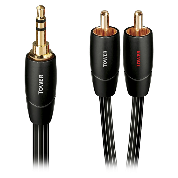 Кабель AudioQuest Tower 3.5-2RCA 3m - рис.0