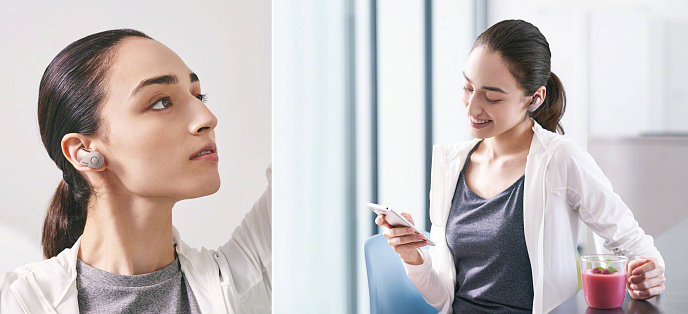 Наушники Sony WF-SP700N Pink - рис.13