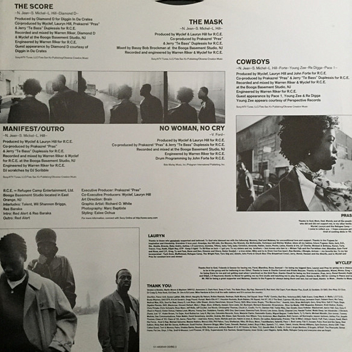Виниловая пластинка Fugees - The Score 2LP - рис.2