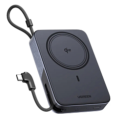 Портативный аккумулятор UGREEN PB568 10000mAh Grey Cosmos