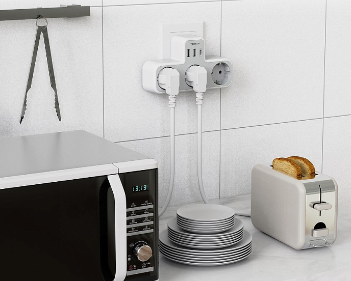 Сетевой фильтр Tessan TS-323-C Grey - рис.3