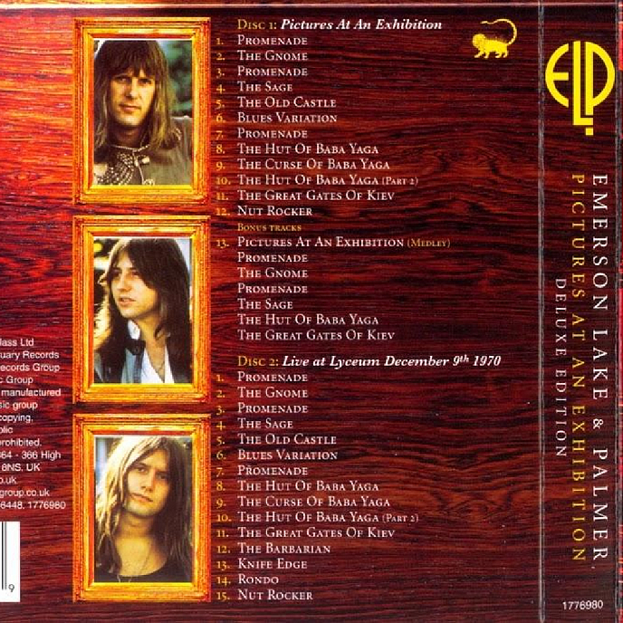 CD-диск Emerson, Lake & Palmer: Pictures At An Exhibition (Deluxe) - 2CD - рис.3