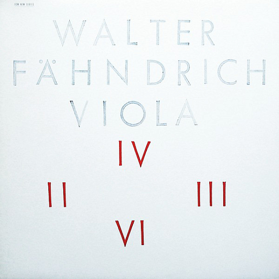 Пластинка Walter Fahndrich - Viola - рис.0