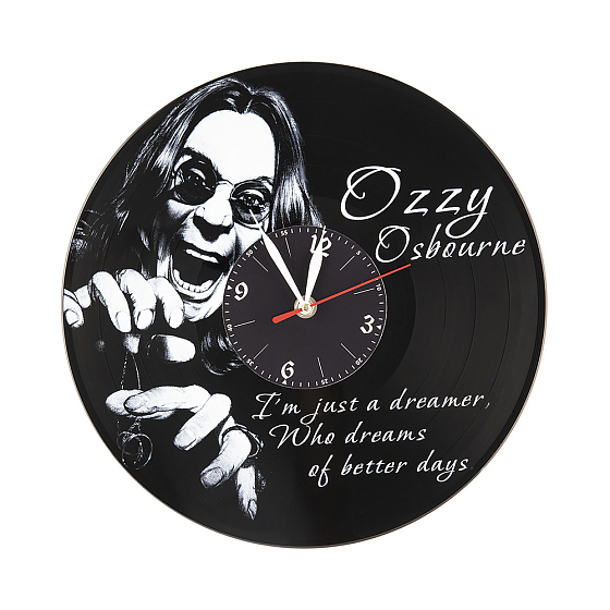 Часы VinylLab Часы с портретом на виниле Ozzy - рис.0