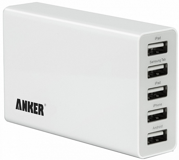 Сетевое зарядное устройство Anker PowerPort 5 USB port - рис.0