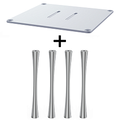 Стойка для Hi-Fi ddHiFi HS300 + SR180 x 4 Cool Gray/Silver