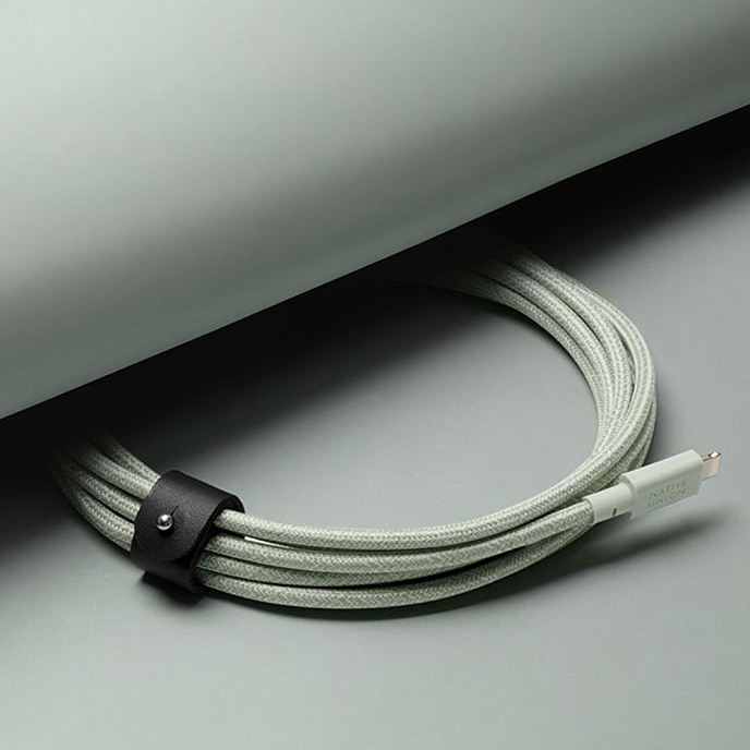 Кабель Native Union Belt XL USB-A - Lightning Sage 3m - рис.2