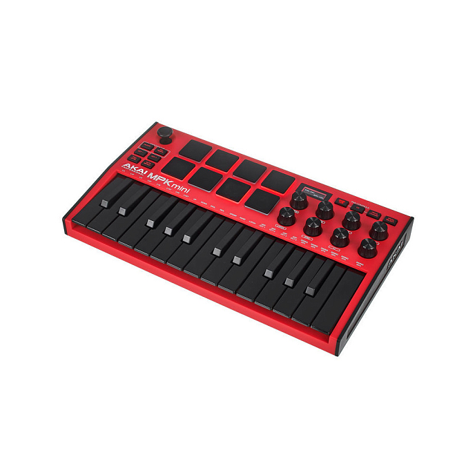 MIDI-клавиатура AKAI PRO MPK mini mk3 Red - рис.1