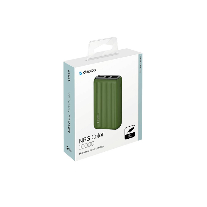 Внешний аккумулятор Deppa NRG Color Green - рис.1
