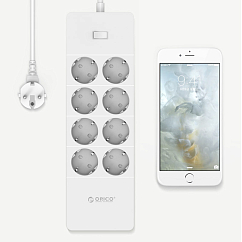 Сетевой фильтр Orico HPC-8A5U White