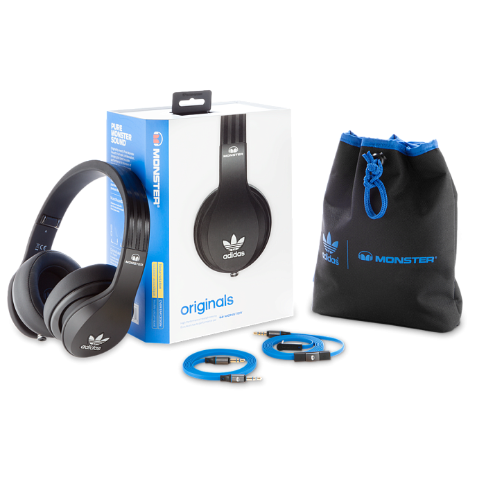 Наушники MONSTER ADIDAS® ORIGINALS OVER EAR HEADPHONES (BLACK) - рис.8