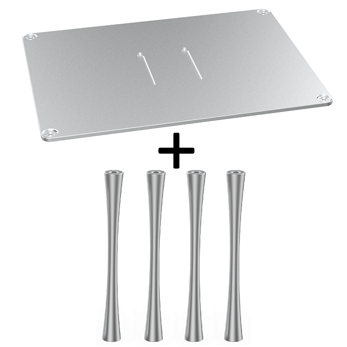 Стойка для Hi-Fi ddHiFi HS400 + SR180 x 4 Anodized Silver/Silver - рис.0