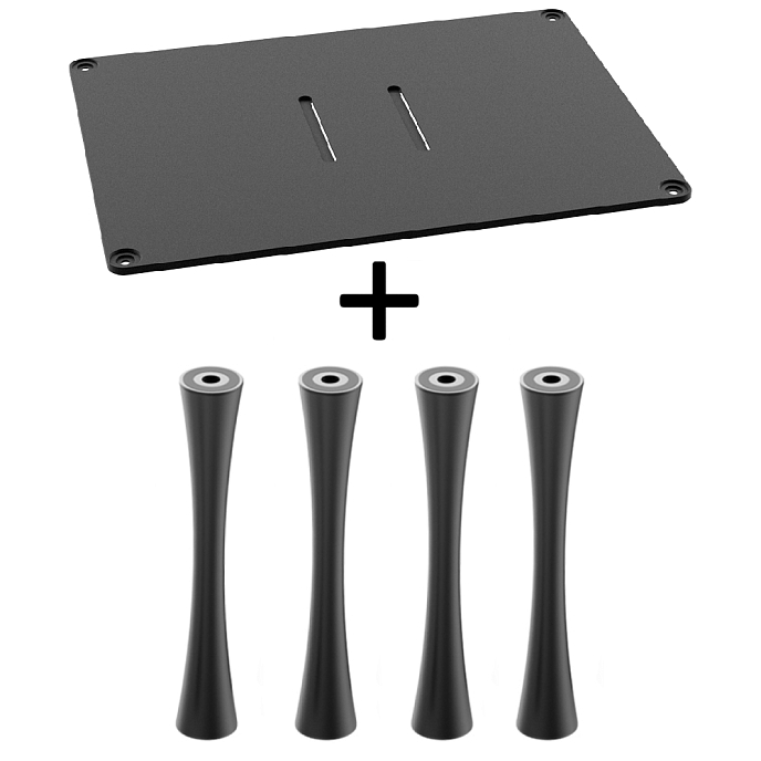 Стойка для Hi-Fi ddHiFi HS400 + SR120 x 4 Sand Black/Black - рис.0