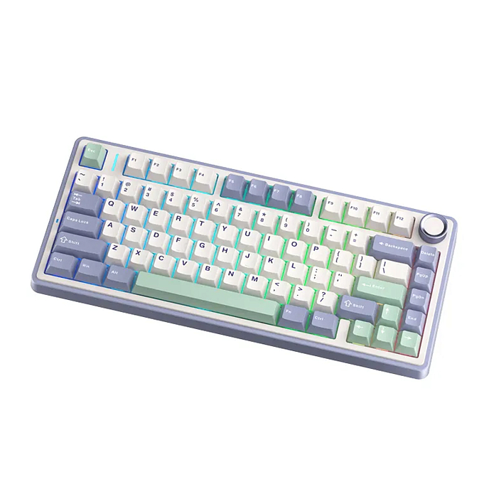 Клавиатура AULA F75 Reaper Switches Purple-Beige-Green - рис.1