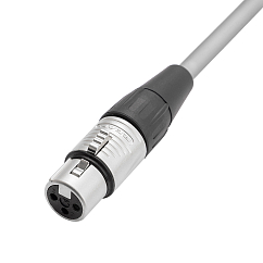 Кабель HeadMade Pro XLR-F - XLR-M Grey 3m