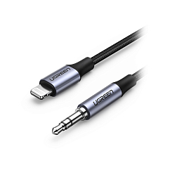 Кабель Ugreen US315 Lightning - 3.5mm 1m Black