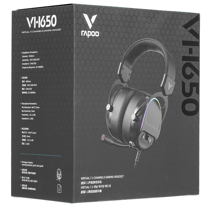 Наушники полноразмерные Rapoo VH650 Black - рис.13