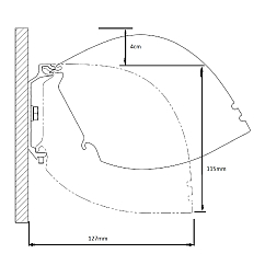 Экран для проектора Kauber Red Label Tensioned BT Cinema Grey 113