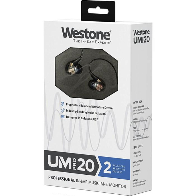 IEM наушники Westone UM Pro 20 NEW Clear - рис.5