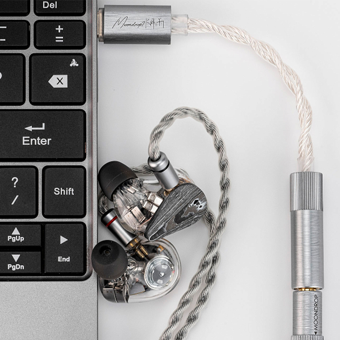 Усилитель для наушников с ЦАП MoonDrop Echo-B Silver - рис.4