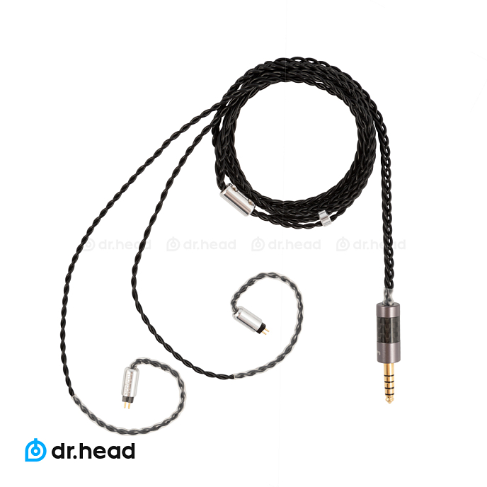Кабель Labkable Silver Black 2pin - Sony Balance 4.4mm - рис.0