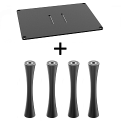 Стойка для Hi-Fi ddHiFi HS400 + SR100 x 4 Sand Black/Black