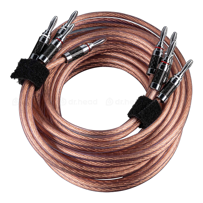 Кабель HeadMade Speaker Cable Banana Banana 2m - рис.0