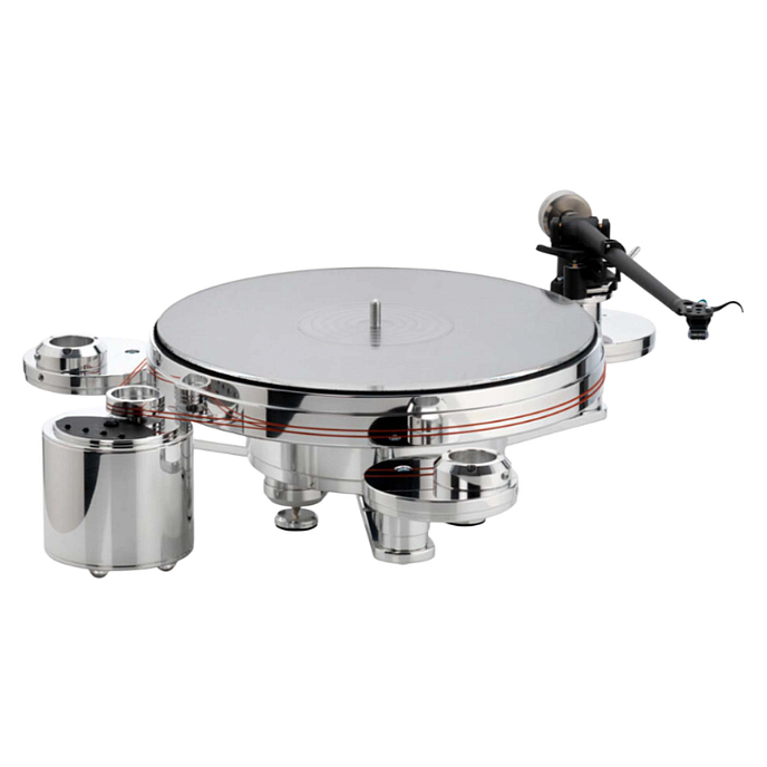 Проигрыватель винила Acoustic Solid 110 Metall WTB370 AT95 M2 Silver - рис.1