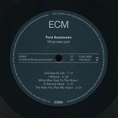 Виниловая пластинка Tord Gustavsen - What Was Said