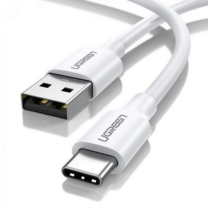 Кабель Ugreen US287 USB-A - USB-C White 1m - рис.2