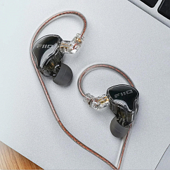 Наушники внутриканальные FiiO JD10 Type C transparent black проводные внутриканальные наушники с динамическим драйвером (SN 20070010485910)_Уценка