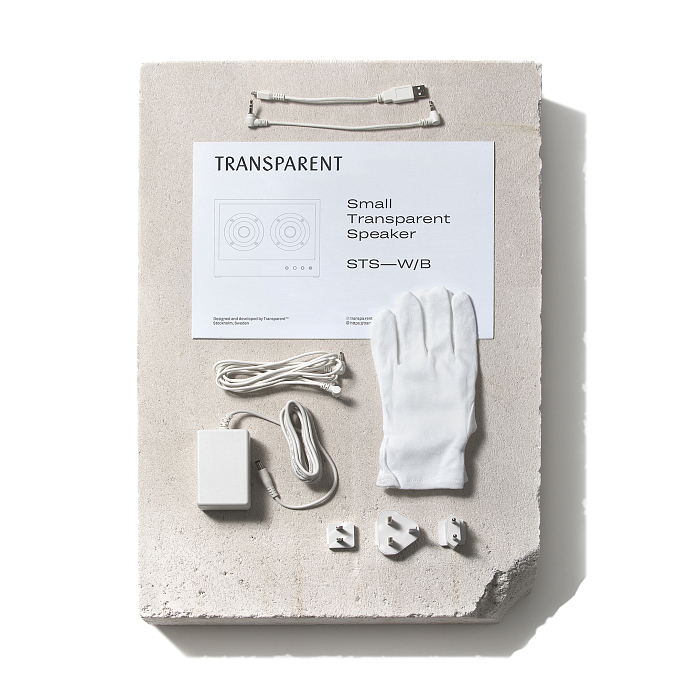 Портативная колонка Transparent Small Transparent Speaker White - рис.4