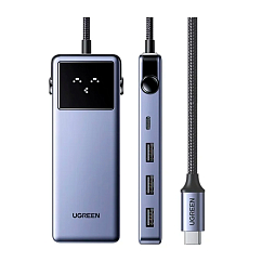 USB HUB UGREEN CM888 UNO 7-in-1 Hub Grey