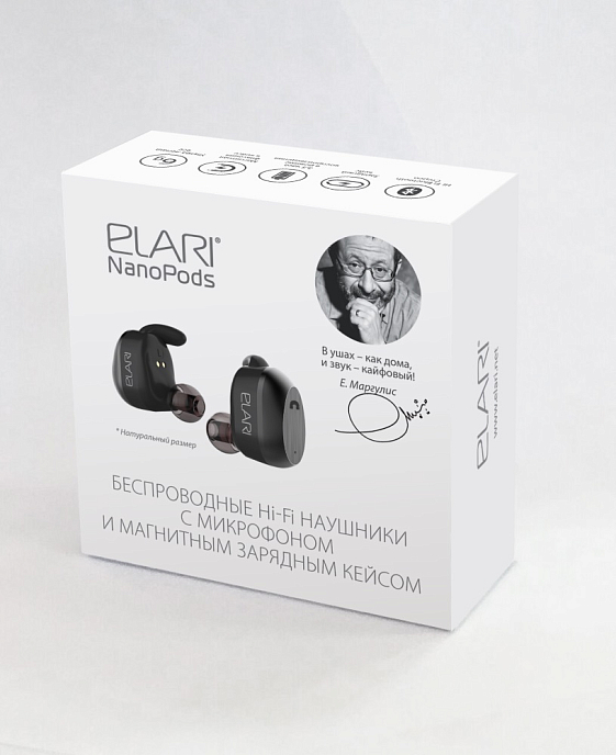 Беспроводные наушники Elari NanoPods Black - рис.6