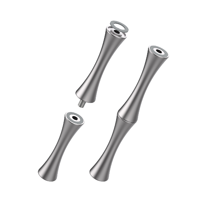 Стойка для Hi-Fi ddHiFi HS300 + SR100 x 4 Warm Gray/Silver - рис.3