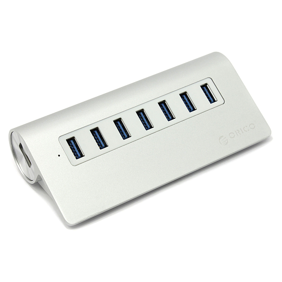 USB HUB Orico M3H7 Silver - рис.0