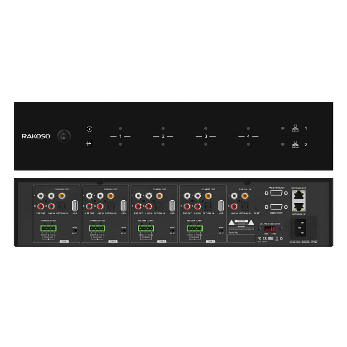 Сетевой аудиоплеер Rakoso HA400 Black - рис.0