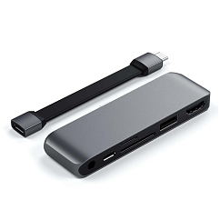USB HUB Satechi USB-C Mobile PRO Hub SD Space Grey