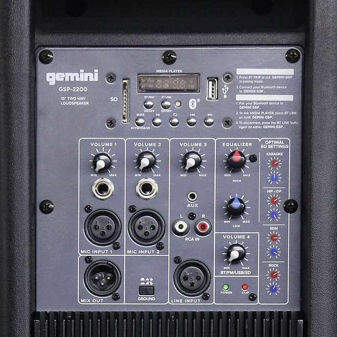 Напольная акустика Gemini GSP-2200 Black - рис.6