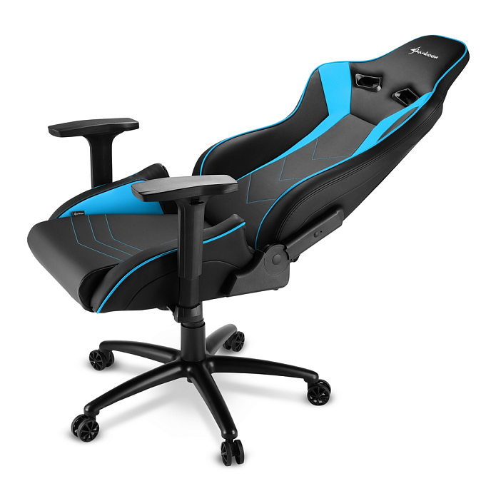 Компьютерное кресло Sharkoon Elbrus 3 Blue Black - рис.4